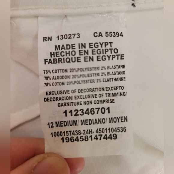 Lee Women's Legendary Seamed Shorts, Bright White, Size 14, NWT - Picture 15 of 15